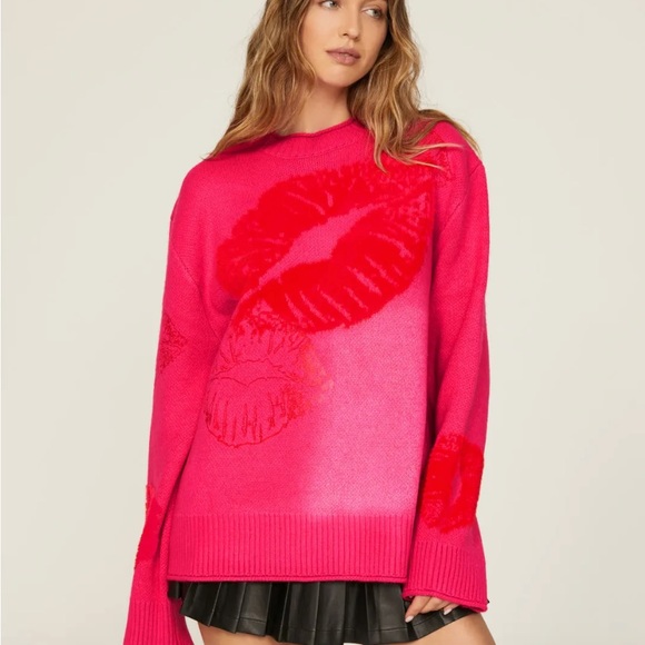 NWT House of Sunny Love Notes Sweater Size XL - Picture 6 of 10